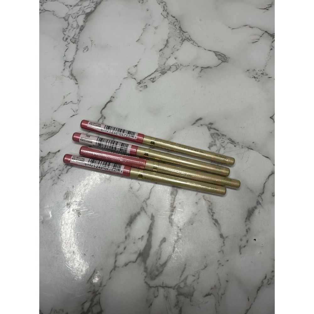L'Oréal Colour Riche Anti Feathering Lip Liner #708 All About Pink Lot Of 4 New‎